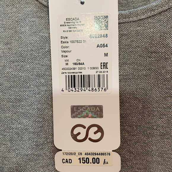 Escada Sport silver tank top - Picture 7 of 8